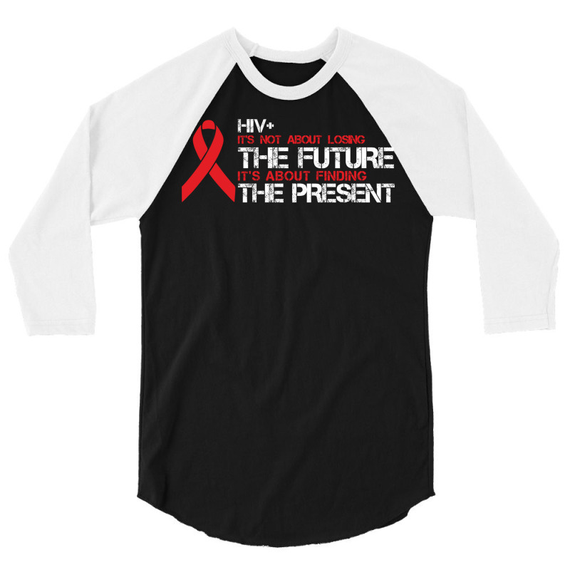 World Aids Awareness Day Ribbon 3/4 Sleeve Shirt by EdahArt | Artistshot