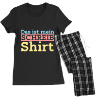 Das Ist Mein Schreibshirt Writer Author Women's Pajamas Set | Artistshot