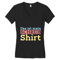 Das Ist Mein Schreibshirt Writer Author Women's V-neck T-shirt | Artistshot