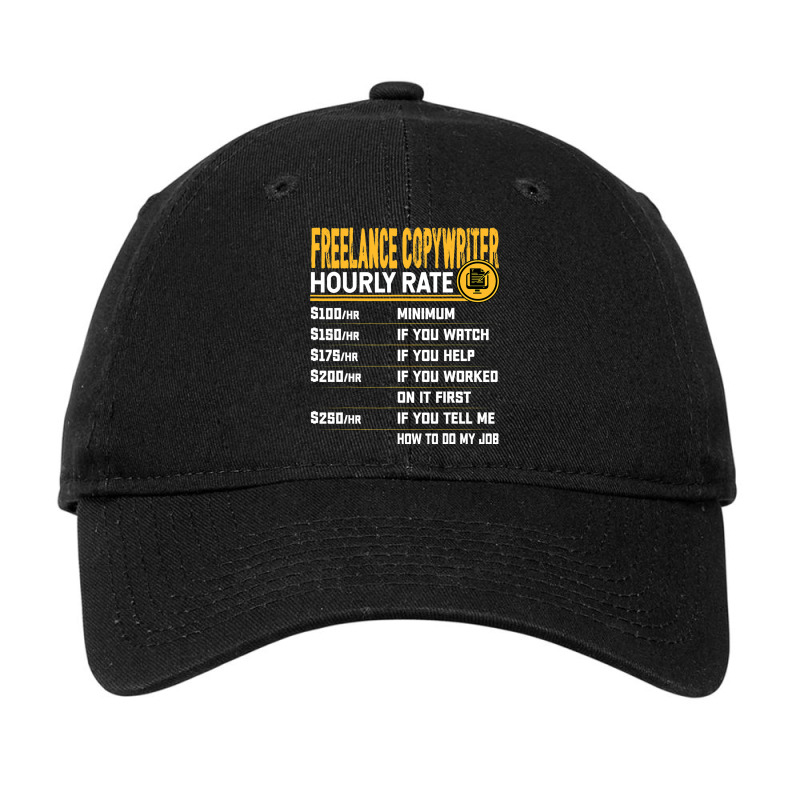 Freelance Copywriter Hourly Rate Freelance Author  Adjustable Cap by BelleAldrich | Artistshot