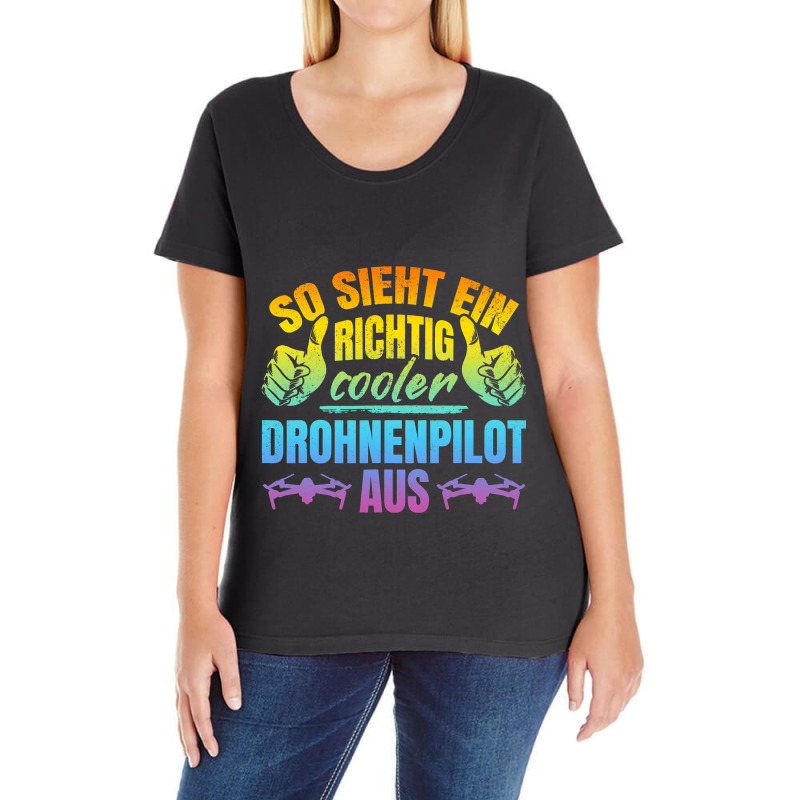 Drone Pilot This Is How A Really Cool Drone Pilot  Ladies Curvy T-Shirt by FinleeRoddy | Artistshot