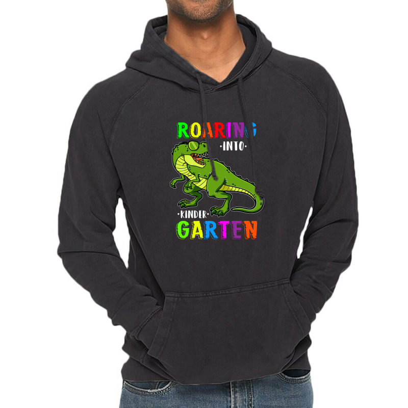 Roaring Into Kindergarten 3 Vintage Hoodie by didiergrobak | Artistshot