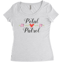 Petal Patrol Heart Floral Cute Wedding Ceremony Gifts For Girl Carryin Women's Triblend Scoop T-shirt | Artistshot