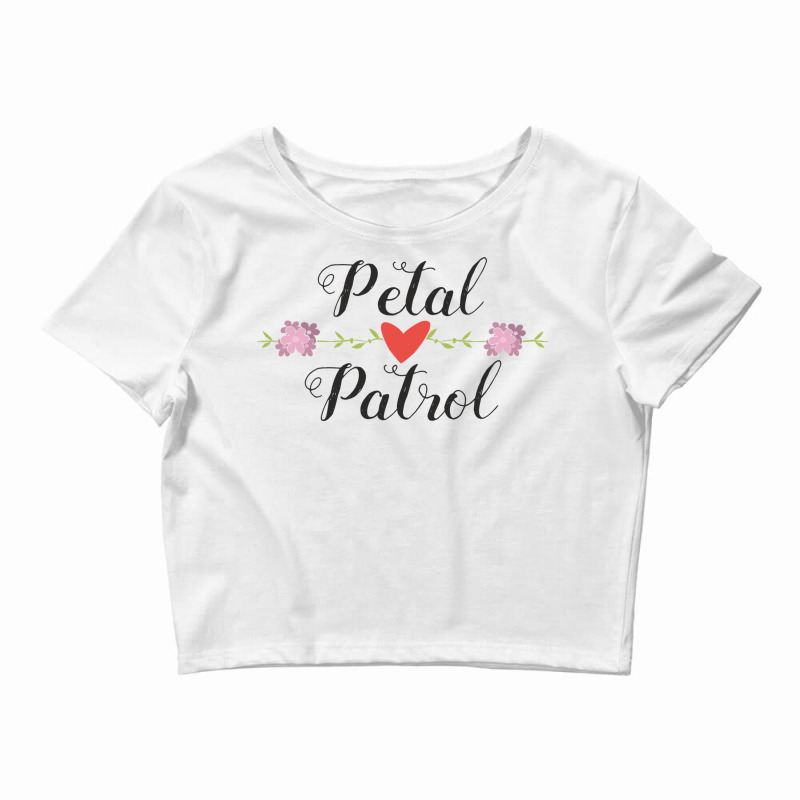 Petal Patrol Heart Floral Cute Wedding Ceremony Gifts For Girl Carryin Crop Top by EdahArt | Artistshot