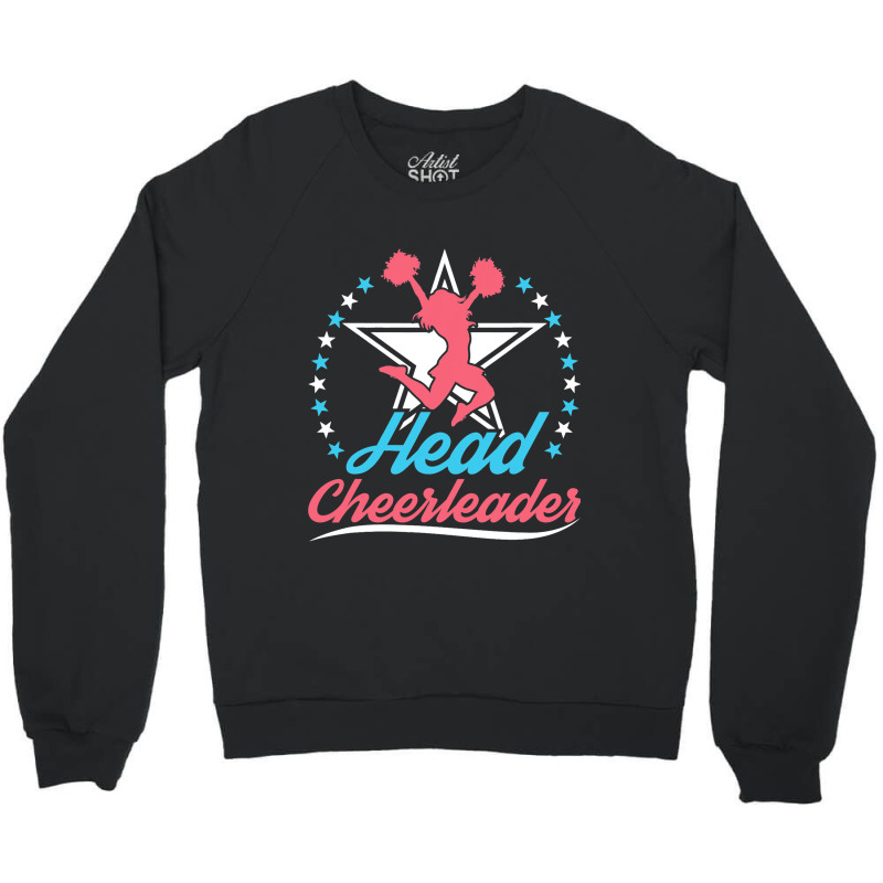 Cheer Captain Cheerleading Head Cheerleader Crewneck Sweatshirt | Artistshot