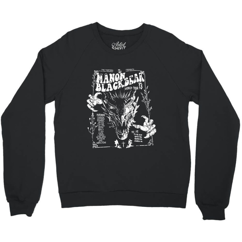 Black Monster Crewneck Sweatshirt by SharonJennifer | Artistshot