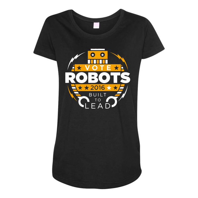 Vote Robots Maternity Scoop Neck T-shirt by vanotees | Artistshot