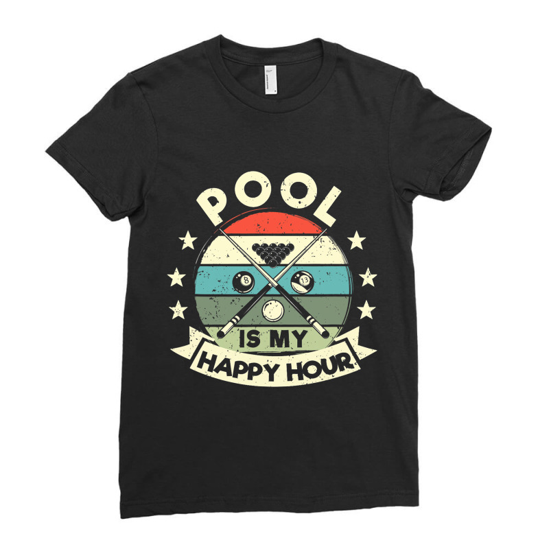 Funny Billiards Player Billard 8ball Pool Is My Ha Ladies Fitted T-Shirt by GiovayPool | Artistshot