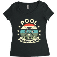 Funny Billiards Player Billard 8ball Pool Is My Ha Women's Triblend Scoop T-shirt | Artistshot