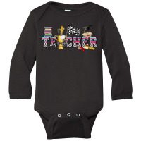 Race With Teacher Elements Long Sleeve Baby Bodysuit | Artistshot