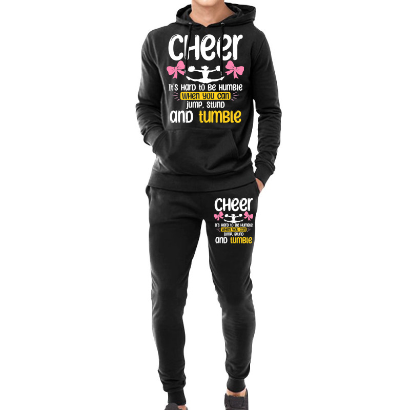 Cheerleader Cheerleading Cheer It´s Hard To Be Hu Hoodie & Jogger Set | Artistshot