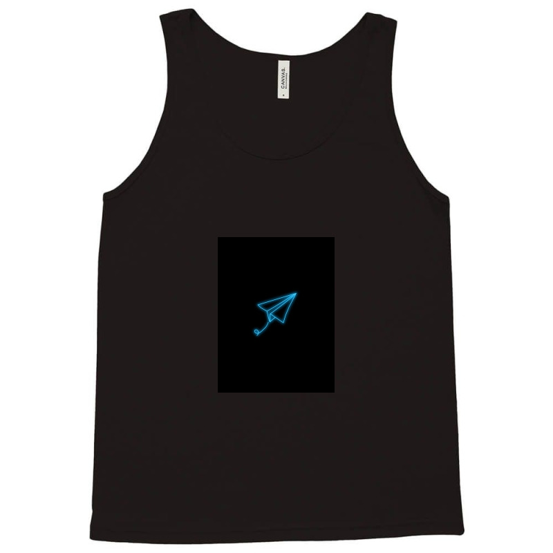 Neon  Paper Plane Tank Top | Artistshot