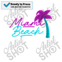 Miami Beach Palm Limited Edition Sublimation Transfer | Artistshot