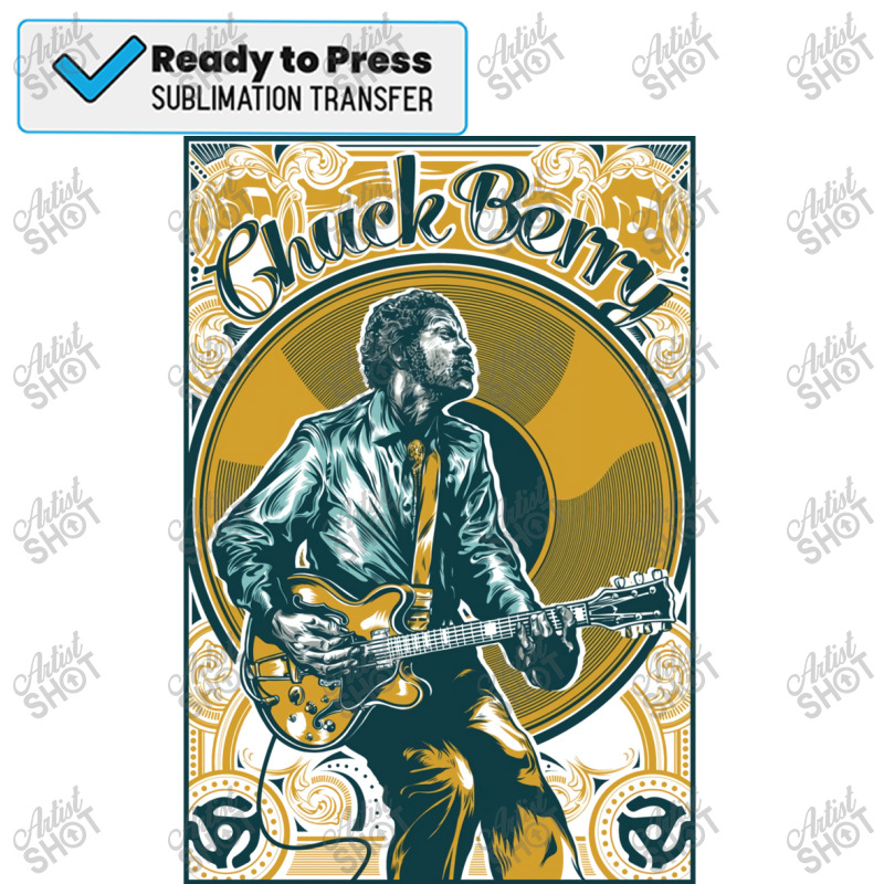 Chucks Perform Guitar Kids Vintage Sublimation Transfer | Artistshot