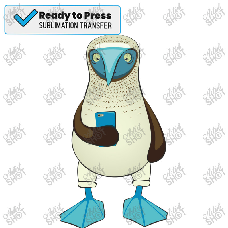 Bluefooted Booby With Phone Kids  Nostalgia Sublimation Transfer | Artistshot