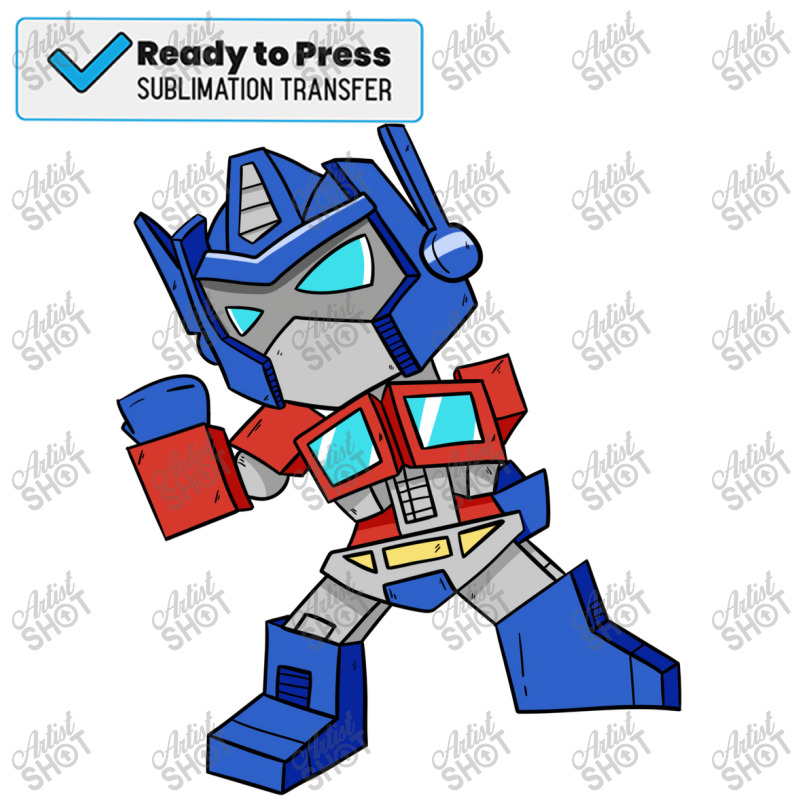 Chibi Optimus Prime Kids 70s Sublimation Transfer | Artistshot