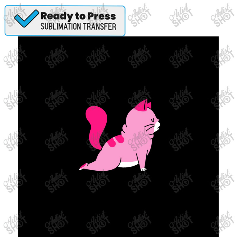 Funny Cat Flexing Angelic Kitten Poster Sublimation Transfer | Artistshot