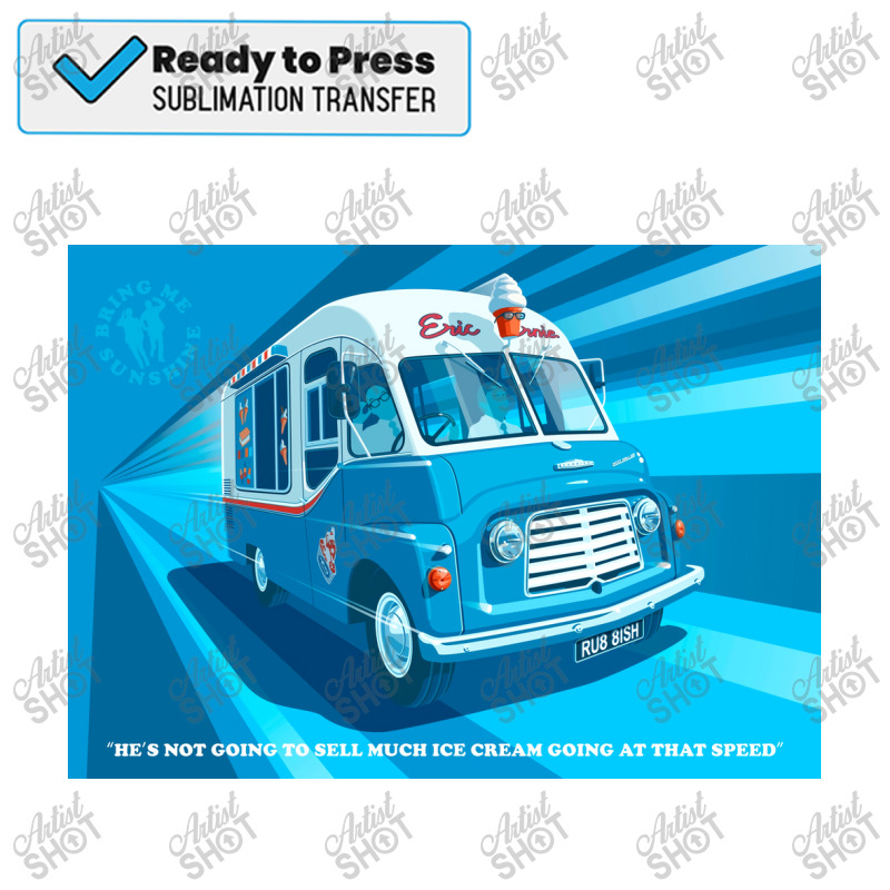 Morecambe And Wise Ice Cream Van Poster Sublimation Transfer | Artistshot