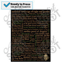 Shakespeare Insults Dark   Revised Edition (by Incognita) Poster Sublimation Transfer | Artistshot