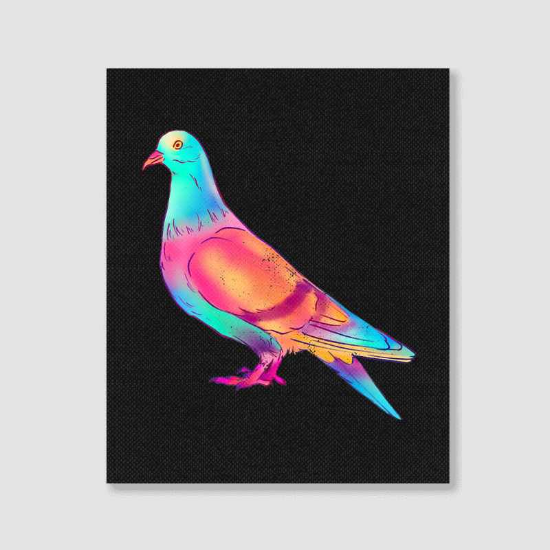 Colorful Pigeon Birding Pigeons Racing Birds Breed Portrait Canvas Print | Artistshot