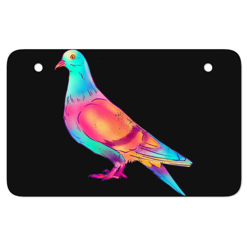 Colorful Pigeon Birding Pigeons Racing Birds Breed Atv License Plate | Artistshot