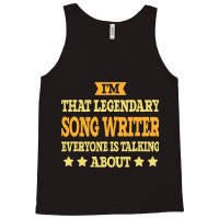 Song Writer Job Title Employee Funny Worker Song W Tank Top | Artistshot