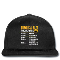 Commercial Pilot Hourly Rate Funny Airplane Airlin Printed Hat | Artistshot