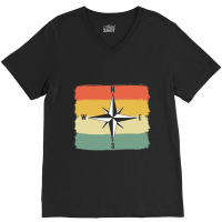 Compass Navigation Seamen Or Sailor V-neck Tee | Artistshot