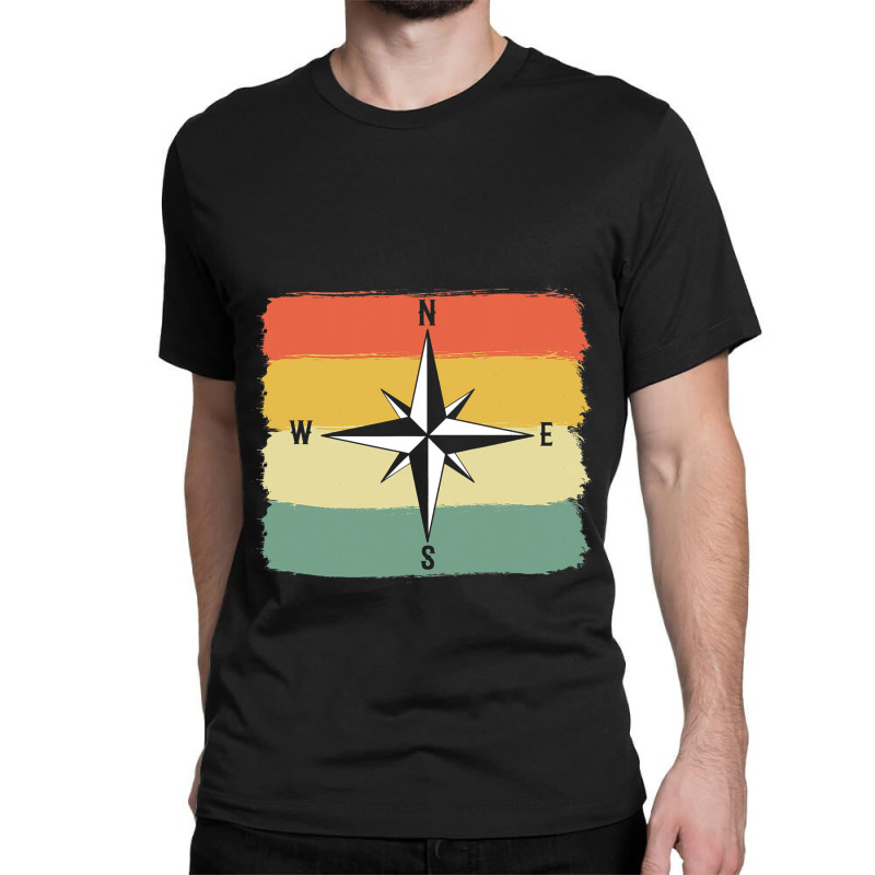 Compass Navigation Seamen Or Sailor Classic T-shirt by LaquaKreger | Artistshot