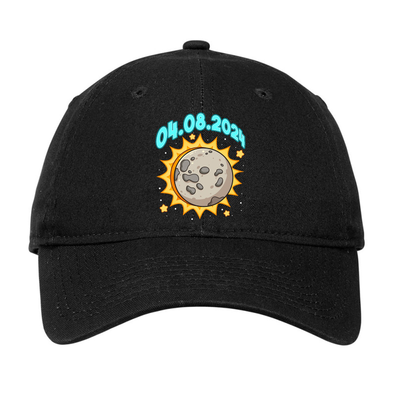 Fun Total Solar Eclipse 2024 Usa American Totality Adjustable Cap by KatanaFarkas | Artistshot