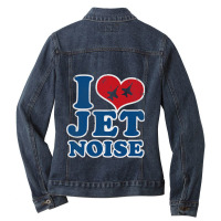 Fighter Pilot Flight Squadron Mobility Military Je Ladies Denim Jacket | Artistshot