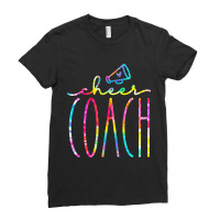 Cheer Coach Megaphone Game Day Cheerleader Cheerle Ladies Fitted T-shirt | Artistshot