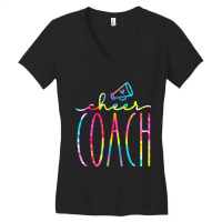 Cheer Coach Megaphone Game Day Cheerleader Cheerle Women's V-neck T-shirt | Artistshot