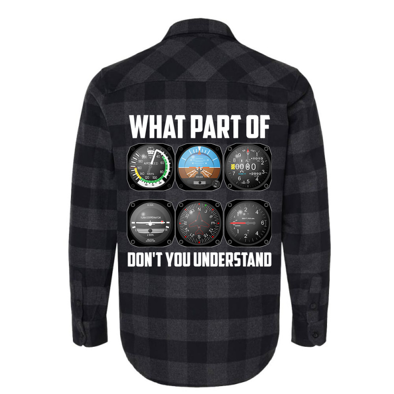 Funny Airline Pilot Art Aviation Instruments Airpl Flannel Shirt | Artistshot