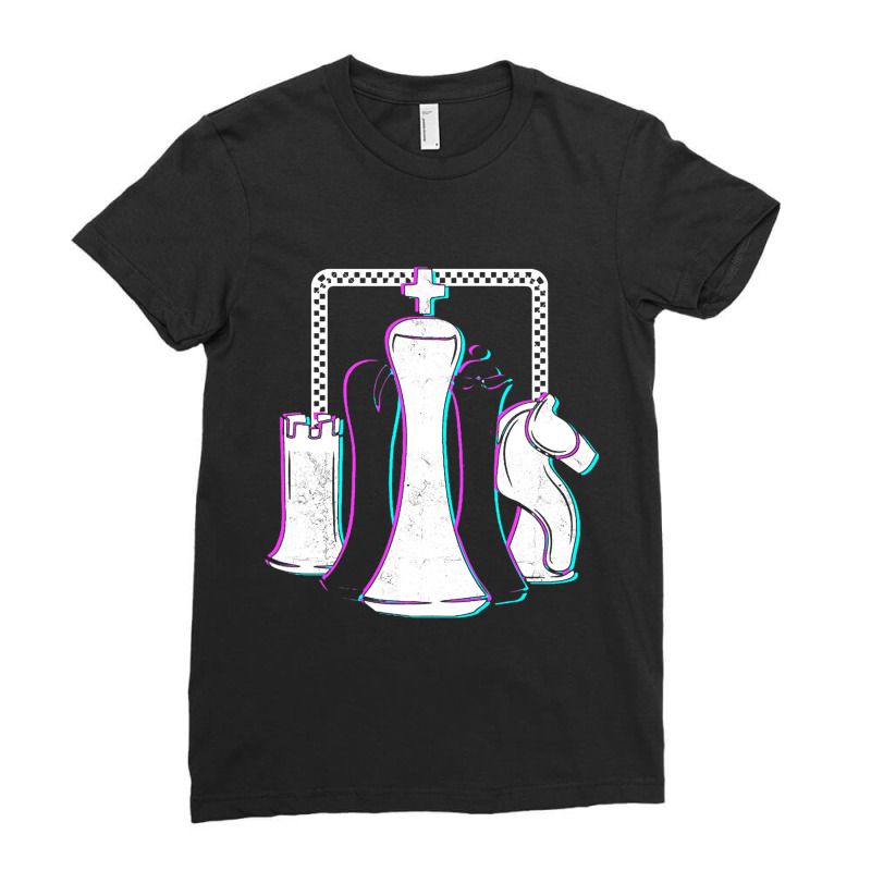 Chess Pieces Checkmate Chess Player Grandmaster Ladies Fitted T-shirt | Artistshot