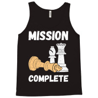 Chess Pieces Mission Complete Chess Teacher Grandm Tank Top | Artistshot