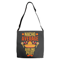 Cinco De Mayo Nacho Average Airline Pilot Adjustable Strap Totes | Artistshot