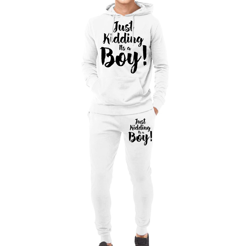 Just Kidding Its A Boy 2 Hoodie & Jogger Set | Artistshot