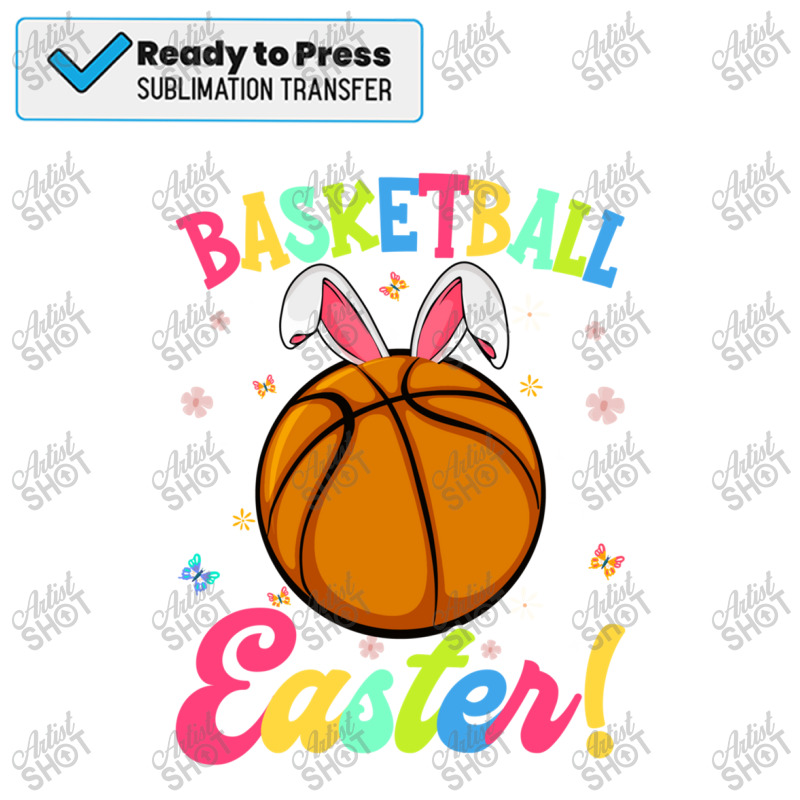 Cute Bunny Rabbit Basketball Easter Happy Easter D Sublimation Transfer | Artistshot