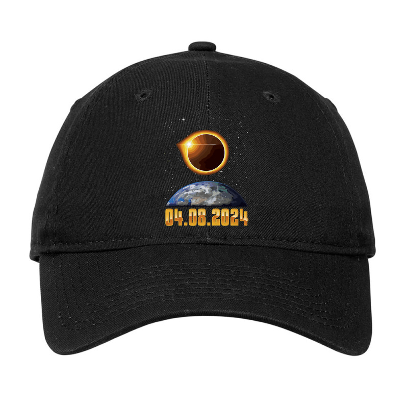 Total Partial Eclipse 04 08 2024 Usa Earth Stars A Adjustable Cap by LaquaKreger | Artistshot