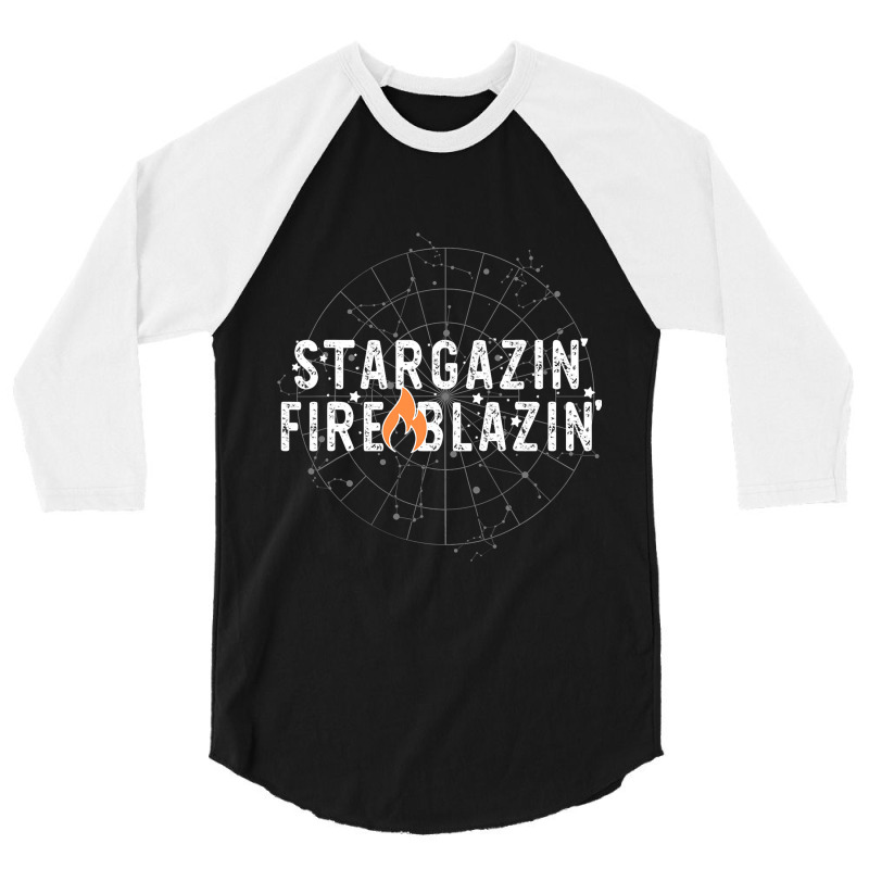 Stargazing Fire Blazing Constellation Astronomy St 3/4 Sleeve Shirt by TamariGinter | Artistshot