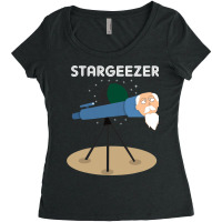 Stargeezer Funny Stargazing Astronaut Astronomy Gi Women's Triblend Scoop T-shirt | Artistshot