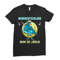 North Germany Region Of Smile Seagull Sailor Gift Ladies Fitted T-shirt | Artistshot