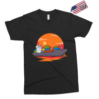 Retro Boating Sailor Seafarer Seaman Container Shi Exclusive T-shirt | Artistshot