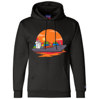 Retro Boating Sailor Seafarer Seaman Container Shi Champion Hoodie | Artistshot