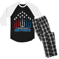 United States Air Force Us Air Force Gifts Veteran Men's 3/4 Sleeve Pajama Set | Artistshot