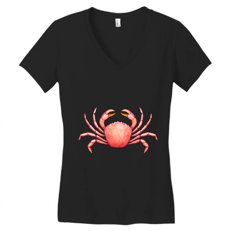 Nautical Sea Crab Ocean Marine Animals Fisherman S Women's V-Neck T-Shirt by MalenyJanis | Artistshot