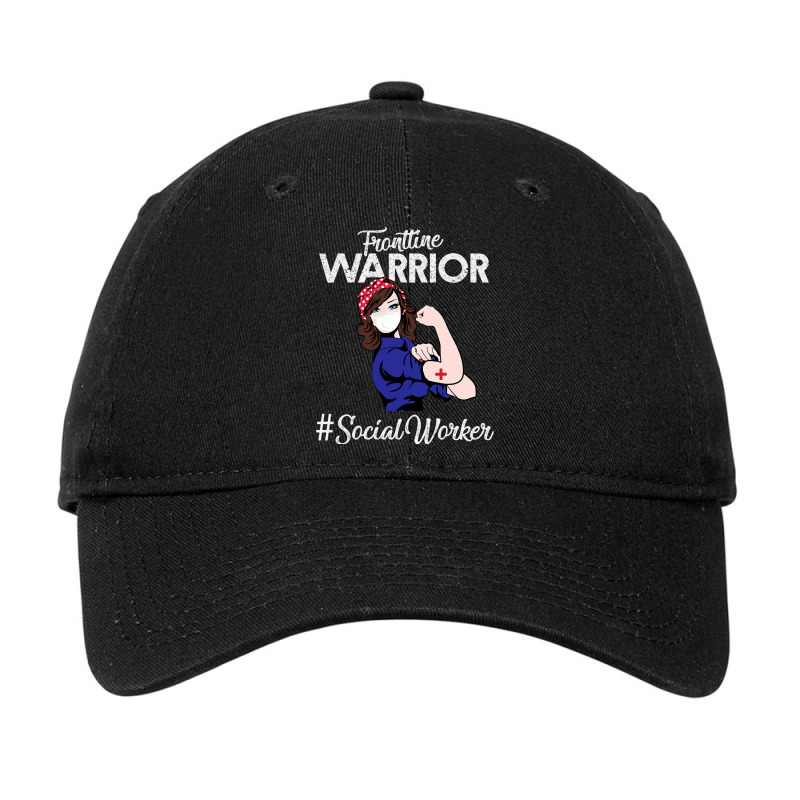 Vintage Frontline Warrior Social Worker Xmas For W Adjustable Cap | Artistshot