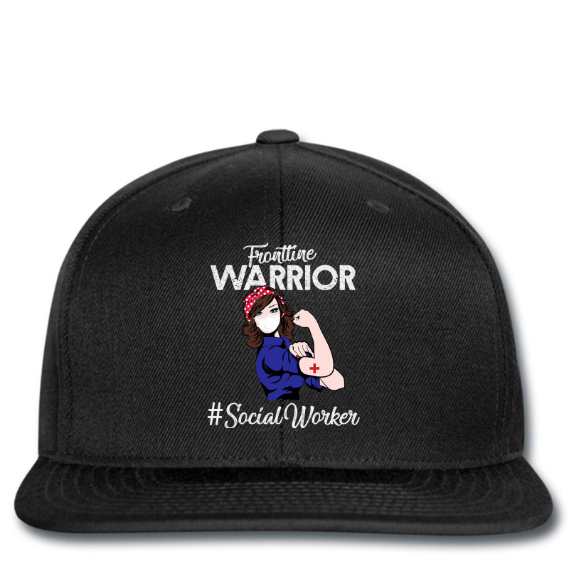 Vintage Frontline Warrior Social Worker Xmas For W Printed Hat | Artistshot