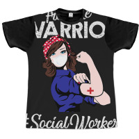 Vintage Frontline Warrior Social Worker Xmas For W Graphic T-shirt | Artistshot